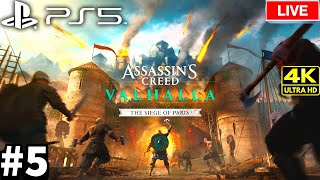 Assassins Creed Valhalla Siege Of Paris PS5 4K UHD Livestream 05 [upl. by Holds]