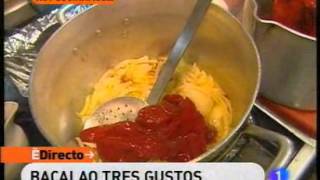 Receta de Bacalao tres gustos ED [upl. by Nahgam]