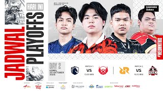 🔴 LIVE  MPL ID S14  Playoffs Hari 2  Bahasa Indonesia [upl. by Hudis948]