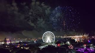 Miami 2022 new year fireworks Bayfront park [upl. by Repip]