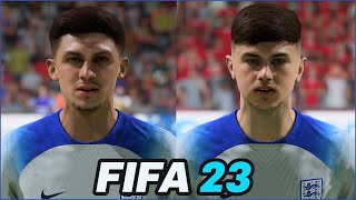 FIFA 23  ALL ENGLAND U 21 PLAYERS WITH REAL FACES [upl. by Eggleston853]