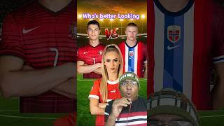 Whos Better Looking Tournament 😁 shorts ishowspeed ronaldo messi neymar alisha football [upl. by Sedinoel]