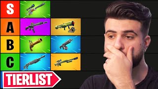 I Ranked EVERY Fortnite Weapon in a Tier List [upl. by Elokyn]