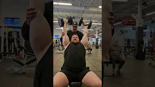 45lbs Seated DB Overhead Press SuperLite  fitness shorts shoulders 💪 [upl. by Rothwell]