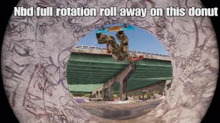 Donut rollaway NBD Session skate sim full raw footage [upl. by Aicatsue]