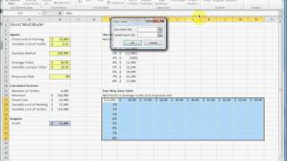 How to make a two way two variable data table in Excel [upl. by Doss]