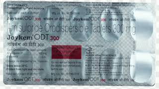 Joykem ODT 300 Tablets Amisulpride Orodispersible Tablets 300 mg [upl. by Phene790]