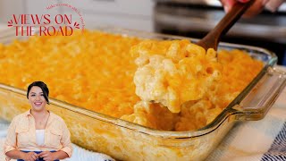 SUPER EASY CREAMY BAKED MAC N CHEESE RECIPE [upl. by Elfrieda]