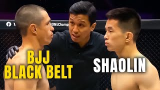 When A BJJ Black Belt amp A Shaolin Monk Meet In MMA 😱 [upl. by Relyuc]