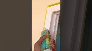 Silicone Sealant Filling upvc youtubeshorts upvcslidingwindows upvcvijayawada shorts ytshorts [upl. by Kciredor]