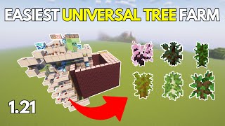 BEST AUTOMATIC TREE Farm for Minecraft Bedrock 121 [upl. by Kyre]