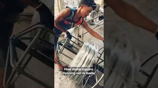 From Wire to Fence The Making of Metal Square Fencing Net 🧱⚙️ MetalMesh FactoryTour Engineering [upl. by Cyrill]