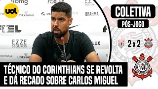 COLETIVA ANTÃ“NIO OLIVEIRA TÃ‰CNICO DO CORINTHIANS PEDE REFORÃ‡OS E DÃ RECADO SOBRE CARLOS MIGUEL [upl. by Annoval863]