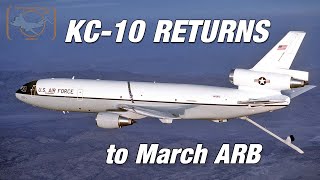 KC10 Extender returns home to March Air Reserve Base after 30 years [upl. by Suter387]