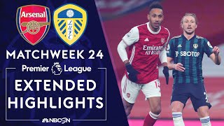 Arsenal v Leeds United  PREMIER LEAGUE HIGHLIGHTS  2142021  NBC Sports [upl. by Leavelle]