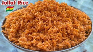 how to prepare the perfect ghana jollof rice recipe  Ghana Jollof Rice Rice RecipeBeef jollof [upl. by Allemap]