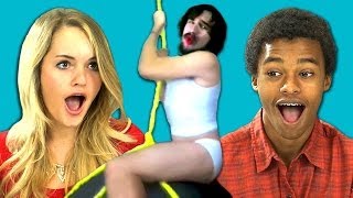 Teens React to Wrecking Ball Chatroulette Version [upl. by Ntsuj]