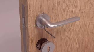 Montaggio maniglia Colombo Design su porta  How to install a Colombo Design door handle [upl. by Ande408]