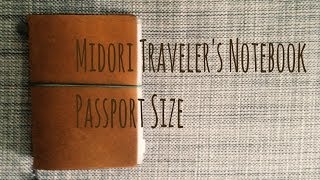 Updated Whats in my Midori Travelers Notebook Passport Size HD [upl. by Douglass684]