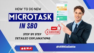 How to do new microtask work in sbo sbotvm sbo buymote buymoteeshpping [upl. by Kaete]