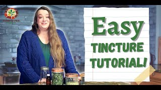 How To Make an Herbal Tincture  The Ratio Method [upl. by Aicilra807]