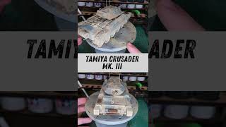 Tamiya Crusader Mk III British Cruiser Tank  scalemodel tamiya plasticmodel [upl. by Lymn]