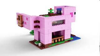 LEGO 21170 Minecraft The Pigs house [upl. by Atarman615]