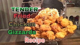 TENDER Fried chicken Gizzards recipe [upl. by Ailimac]