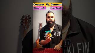 Content Vs Content Confusing Words Homographs english shorts homographs fluentvibeswithkaran [upl. by Michiko]