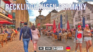 Recklinghausen city in Germany tour in Recklinghausen a beautiful city 4k HDR 60fps [upl. by Nosnar430]