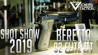 Shot Show 2019  Beretta 92 Elite LTT [upl. by Eikkin]