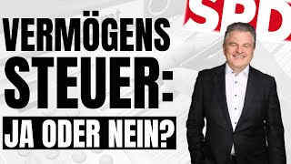 Vermögenssteuer einfach erklärt  SPD Konzept Steuern für Reiche  Ab welchem Vermögen greift sie [upl. by Haggai]