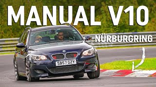 V10 BMW M5 Touring Manual lap of the Nürburgring [upl. by Newbold]