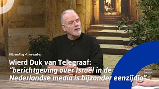 Wierd Duk van Telegraaf “berichtgeving over Israël in de Nederlandse media is bijzonder eenzijdig” [upl. by Naveb]