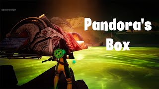 Close up View of Pandoras Box in Fortnite Chapter 5 Season 2 with XMen Rogue Skin  Aerial Shot [upl. by Leta]