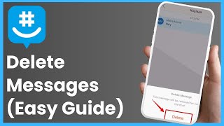 How to Delete Messages on GroupMe App [upl. by Booze]