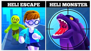 Heli Escape vs Heli Monster  Android iOS Mobile Gameplay Walkthrough KLSKINBOX [upl. by Kcirdneh]