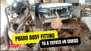 The process of handcrafting a Prado body amp Fitting to a Toyota v8 chasis [upl. by Ayenet486]