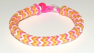 Loom Bandz Anleitung Deutsch quadrafish Armband [upl. by Magnusson611]