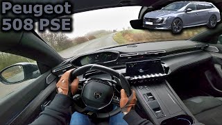 2023 Peugeot 508 SW PSE  POV test drive [upl. by Nahtnaoj]