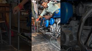 New Royal Enfield Classic 350 Exhaust Sound 🔥 royalenfield classic350 classic350blue [upl. by Ellehcin846]