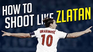 How To Shoot A Power Free Kick Like Zlatan Ibrahimovic Tutorial [upl. by Laflam]