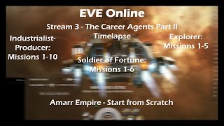 EVE Online  Stream 3  The Career Agents Part II  Timelapse [upl. by Ashia]