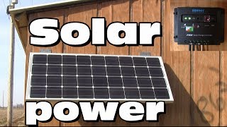 Solar power a small starter setup [upl. by Ztnahc]