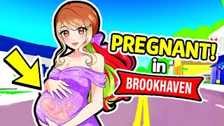 I PRETENDED to be PREGNANT in Brookhaven RP [upl. by Sansone]