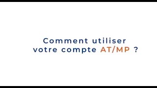 Comment utiliser mon compte ATMP [upl. by Vena]