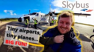 Would YOU fly this tiny aircraft SKYBUS trip to the WONDERFUL Isles of Scilly 🏴󠁧󠁢󠁥󠁮󠁧󠁿 🏝 [upl. by Ical]