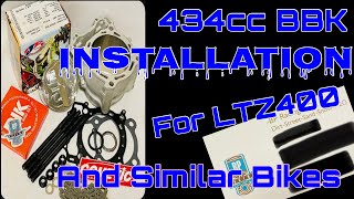 Ltz 400 big bore kit installation KFX DVX [upl. by Abner213]