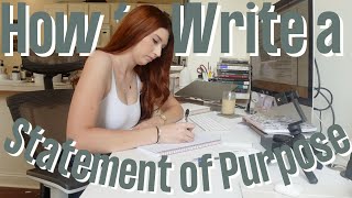 How to Write a Statement of Purpose for Grad School Applications MastersPhD Advice [upl. by Baylor]