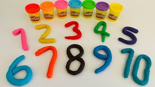 Numbers 1 to 10 with PlayDoh  Toddler Learning Video [upl. by Bor]